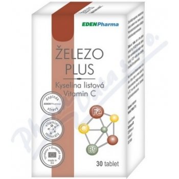 EdenPharma Železo + Vitamín C 30 tabliet