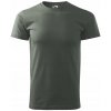 PÁNSKE BAVLNENÉ TRIČKO MALFINI BASIC 129 160G TMAVÁ KHAKI XL