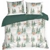 Eurofirany vianočné renforcé obliečky DEER 200X220 2x70X80
