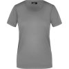 James & Nicholson Tričko JN 901, krátký rukáv, dámské COT02090167003-dark grey L Šedá tmavá