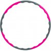 VFstyle Skladacia obruč Hula hoop 88 cm ružovo-sivá