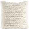 Eurofirany Dekoračná obliečka KAYLA mäkká obliečka na vankúš s pleteným vzorom, krémová Polyester 45x45 cm