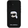 Karl Lagerfeld Liquid Silicone Karl Head MagSafe Zadný Kryt pre iPhone 16 Čierna