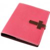 Kožený diár A5 ružový
