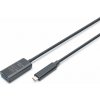 Digitus Aktivní USB-C – prodlužovací kabel USB-A, USB 3.2 Gen2, 10 Gb/s, 5 m