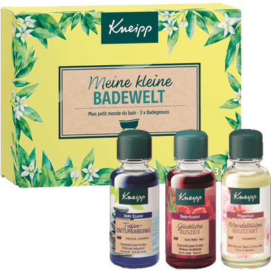 Hartmann Kneipp Badewelt olejů do koupele Mandlové květy pečující koupelový olej 20 ml + Antistres olej do koupele 20 ml + Hluboké uvolnění olej do koupele 20 ml