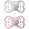 Bibs Supreme symetrické cumlíky kaučuk 2ks Haze / Blossom