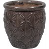 Lafiora Kvetináč glazovaná keramika 20 x 21 cm ružový