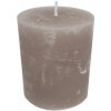 Mars & More Tmavo hnedo šedá nevonná sviečka Taupe M valec - Ø 7*10cm - Mars & More