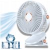 MINI VENTILÁTOR MALÝ VENTILÁTOR NA STÔL USB LED PRENOSNÝ BIELY