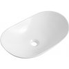 CERANO - Umývadlo keramické Playa - na dosku - biela lesklá - 60x35,5 cm