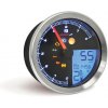 KOSO, HD-01-04 95mm tachometer / otáčkomer. Strieborný