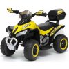 mamido Detská elektrická štvorkolka Race žltá