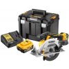 DeWALT DCS565P2 18V AKU kotoučová pila, 165mm, 2x5Ah, nabíječka, Tstak