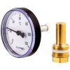 Teplomer AF-Bi 0 +120°C priamy Afriso bimetalový s puzdrom 100/68 mm