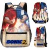 Made in China Detský / študentský batoh s potlačou celého obvodu motív Sonic