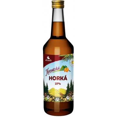 Karpatská Horká 27% 0,5 l (čistá fľaša)