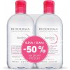 Bioderma Sensibio H2O Festival pleťová voda na citlivú pleť 2 x 500 ml darčeková sada