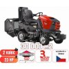 STARJET UJ 102-23 PRO P6 4WD jedinečný traktor s automatizovaným zdvihom 400l koša, PROFI. 23HP motor VANGUARD, pohon 4x4, záber 102cm, tempomat, uzáv. diferenciálu, prémiové tech. a dizajnové prvky -