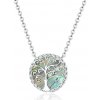 Olivie Strieborný náhrdelník strom života shell 5599