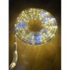 LED svetelný had vonkajší - 8 m, teplá biela+studená biela FLASH efekt