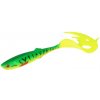 2ks - Gumená Nástraha Mikado Sicario Pike Tail 18cm Fire Tiger