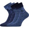 Lonka® 2PACK Ponožky Lonka Frotana - moon blue Veľkosť: 39-42 (26-28)