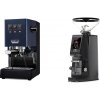 Gaggia Classic E24, blue + Eureka Atom W 65 Casa, black