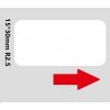 Niimbot etikety RP 15 × 30 mm 210 ks White na D11 a D110