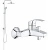 Súprava sprchová súprava Grohe Euphoria 27421002, vaňová/sprchová batéria Grohe Eurosmart 33300002