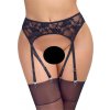 Cottelli Lingerie Podvazkový pás se zipem - černý