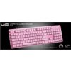WG - Herná klávesnica WG, podsvietená, drôtová, ružová