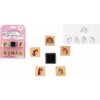 Teddies Oraziatka dřevěná 5 1 s poduškou dinosaurami 3x3cm na karte