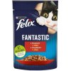 Purina Felix Fantastic hovädzie 85 g vlhké krmivo pre mačky