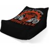 Sablio Sedací vak Lounge Harley-Davidson motor Čierne pozadie - 120 x 100 x 80 cm