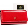 Rovicky Červená hladká kožená peňaženka V221 [DH] RPX-24A-ML ONE SIZE