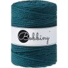 Bobbiny 3PLY Macramé Rope 5 mm 100 m Peacock Blue Špagát