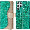Puzdro na Samsung Galaxy S23 Ultra Glitter zelené