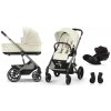 Cybex Balios S Lux 3v1 Seashell Beige Bundle set S Hlboká vanička