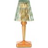 Kartell LED stolová lampa na batérie Batéria, 30 cm, zelená/oranžová, IP54 - G9140VA