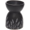 Aróma lampa čierna Grass Design 12x8cm (aróma lampa na vonný olej a vosk)