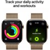 Apple Watch Series 11 GPS + Cellular 46mm Zlatý titán so zlatým milánskym ťahom - S/M