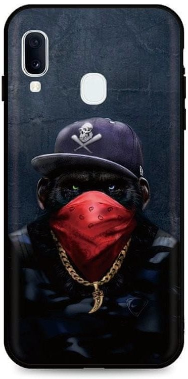 Púzdro TopQ Samsung A20e silikón Monkey Gangster