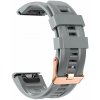 Silikonový řemínek Ricardo 20mm (pro Garmin Fenix 8/7S/6S (43mm), aj.), šedý, QuickFit