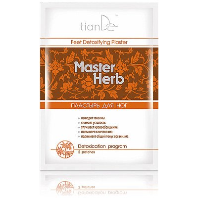 TianDe detoxikačná náplasť na nohy Master Herb 2 ks
