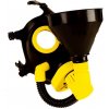 XTRM Soaker Piss Mask Rubber Head Holder Yellow, plynová maska s lievikom na piss play
