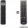 Predátor Panasonic TX-55JX940E náhradný diaľkový ovládač iného vzhľadu..