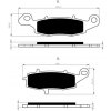 Predné brzdové doštičky / obloženie Goldfren Suzuki DL 650 V-Strom 2004-2017 směs S3