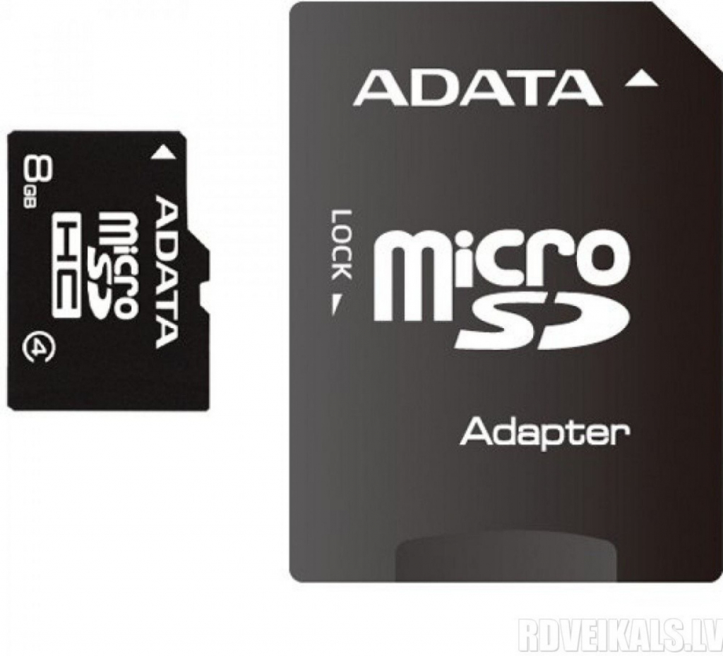 ADATA microSDHC 8GB + adapter AUSDH8GCL4-RA1 od 3 € - Heureka.sk
