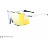 uvex Pace Stage CV okuliare, white matt/mirror gold